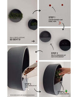 Hanging Wally handgefertigt aus Fiberstone 8er Set