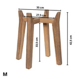 Feet High Pflanzenständer handgefertigt aus Naturholz