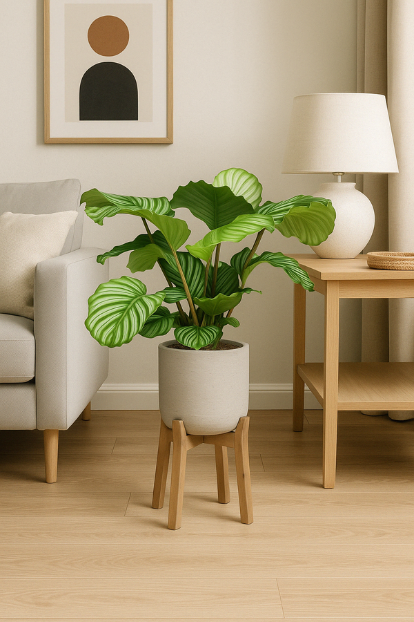 Calathea Orbifolia - Korbmarante Ø:17 H:50 cm