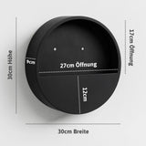 Hanging Wally Wandgefaess Fiberstone Schwarz Groesse XS Massangaben [v=XS|ø30|B9|t12]