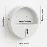 Hanging Wally Wandgefaess Fiberstone Weiss Groesse M Massangaben [v=M|ø50|B10|t20]