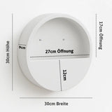 Hanging Wally Wandgefaess Fiberstone Weiss Groesse XS Massangaben [v=XS|ø30|B9|t12]