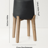 Patt Black Washed Feet high Größe M [v=M|ø23|ö13.2|h34.5|t13]