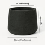 Patt Black Washed Größe M [v=M|ø16.5|ö13.2|h14]