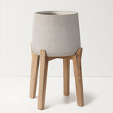 Patt Grey Washed Feet High