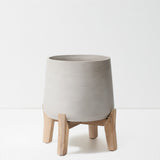 Patt Grey Washed Feet Low