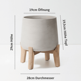 Patt Grey Washed Feet Low Größe XL [v=XL|ø28|ö19|h29|t18.5]