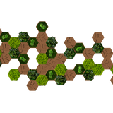 Kork-Hexagon Set, 50er Set